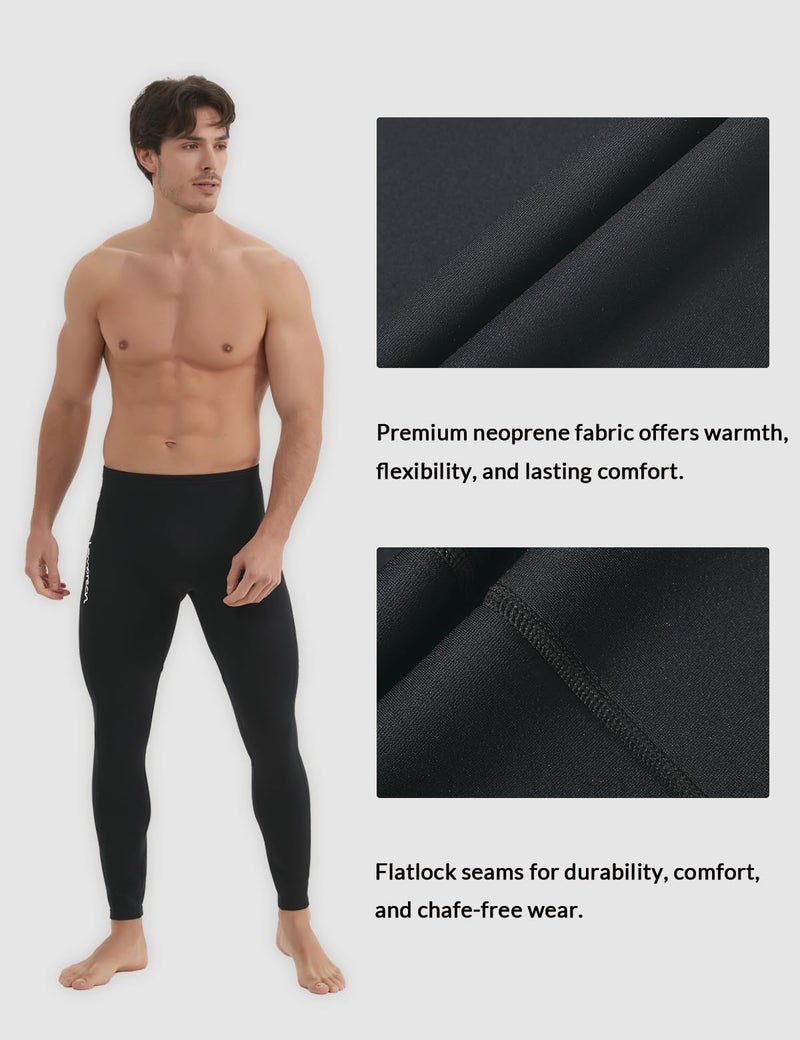 Lemorecn Wetsuit Pants Men 1.5mm Neoprene for Swimming Canoeing Snorkeling Scuba Kayaking(1012-XL) - Image 4